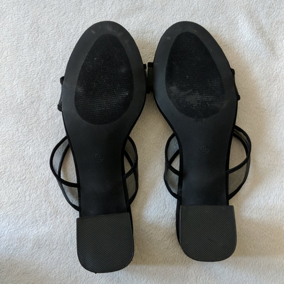 Lulu's black slide sandals size 10 NWOT - Picture 3 of 7